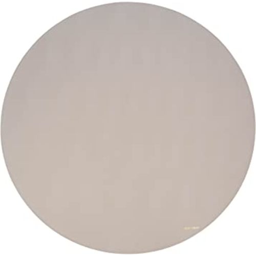 AVA + OLIVER Vegan Leather Multipurpose Play Mat - Indoor Outdoor Picnic Beach or Splat Mat - Waterproof and Sand Proof Foldable Blanket (Circle (53"), Grey)