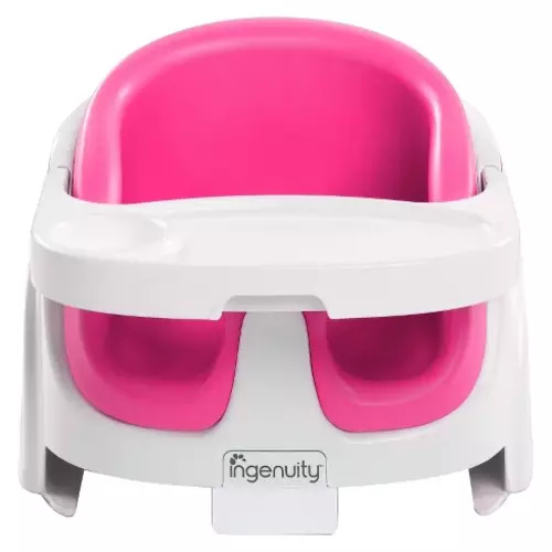 Ingenuity Baby Base 2-in-1 Booster Seat, Pink