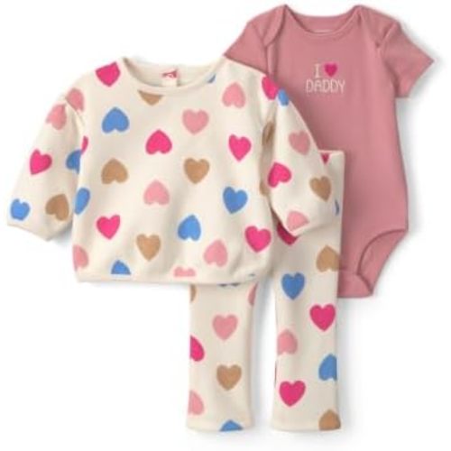 Carter's Baby Girls' 3-piece Bodysuit Pant Sets