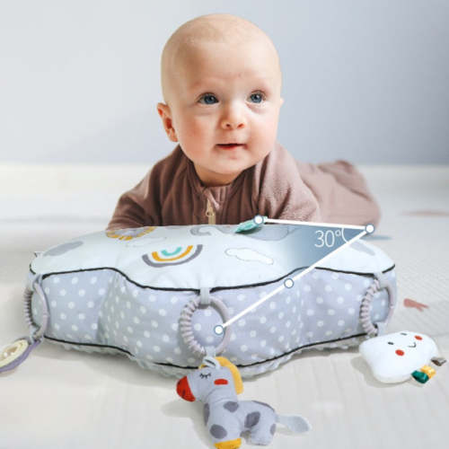 Baby Tummy Time Pillow Anti-Reflux & Gas Relief | Detachable Toys | BabySleepBetter – Baby Sleep Better