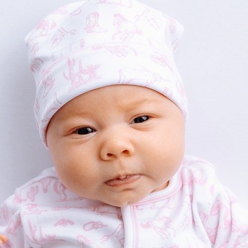 Wild West Toile Hat - Pink