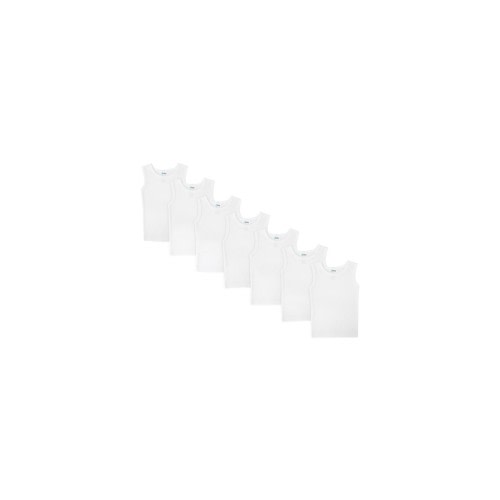 4baby Singlets 7 Pack White | Baby Bunting AU