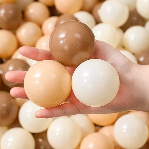 TRENDPLAY Plastic Balls for Ball Pits - Hollow Balls- Safe and Exciting Playtime - Perfect for Baby Pools, Birthday Party Decoration