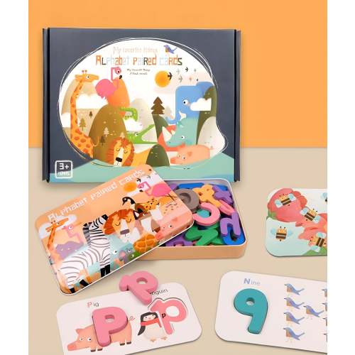 Best Seller: Alphabets & Numbers Wooden Flash Cards