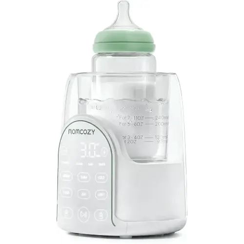 Momcozy NightPro Bottle Warmer for Baby Breast Milk, Built-in Night Light, BPA-Free Tritan, Fullest Nutrients Preserved with Fast & Even Water Bath Warm, Newborn Breastfeeding Essentials Gift for Mom
