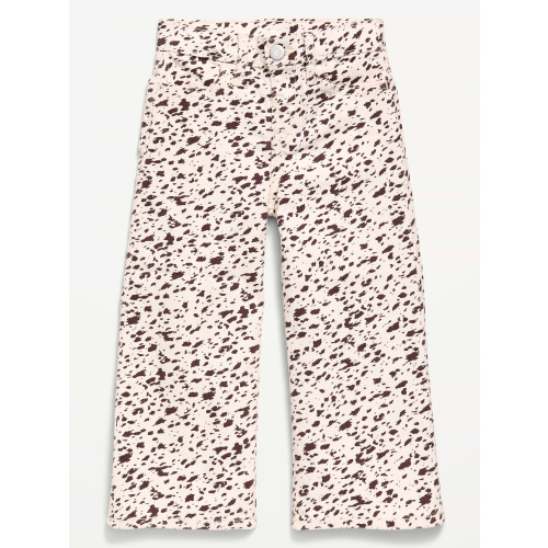 Printed Super Baggy Wide-Leg Jeans for Toddler Girls