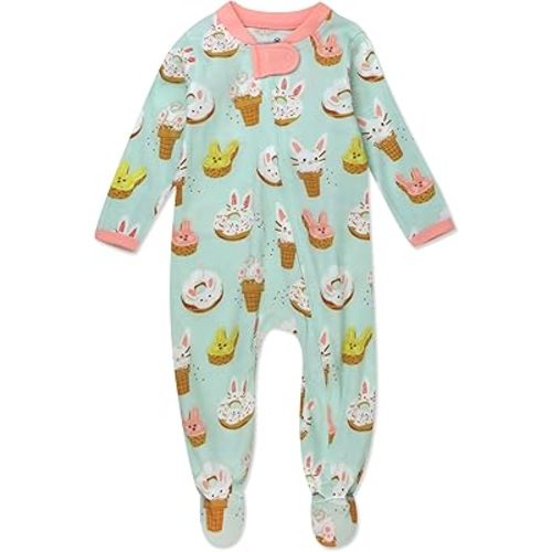 HonestBaby unisex-baby Celebration Sleep & Play Footed One-piece Pajama Sleeper 100% Organic Cotton