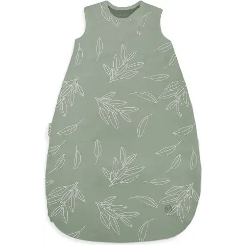Woolino Merino Wool and Organic Cotton Baby Sleeping Bag - 4 Season Classic Sleep Sack - Two-Way Zipper Sleeping Bag for Baby and Toddler - 0-6 Months - Sage