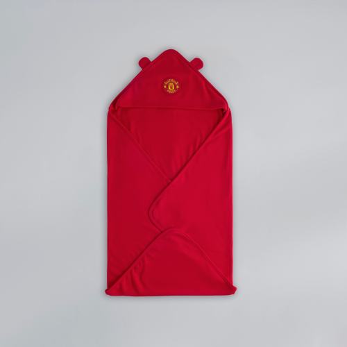 Manchester United Baby Hooded Towel with Ears Red