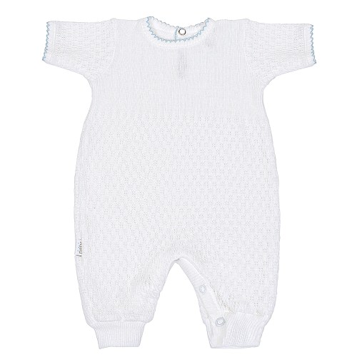 Paty Knit Short Sleeve Romper - PatyInc