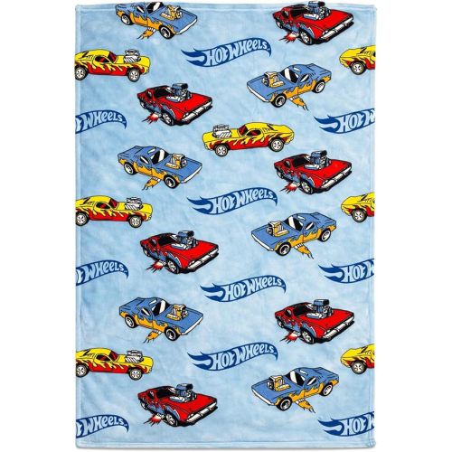 Hot Wheels Blanket (Kids) | Hot Wheels Throw Blanket Soft Plush Fleece | Race Car Blanket Kids | Officially Licensed | Small/Medium