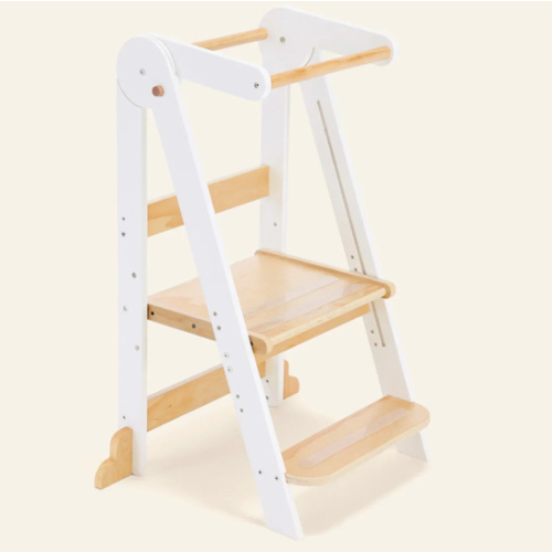 Harppa Nordi Foldable Toddler Tower – Compact Montessori-Inspired Standing Tower for Ages 2–4, Wooden Convertible Tower for Kitchen, Bathroom & More – HARPPA
