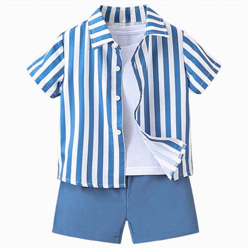 NOLDARES Baby Boy Summer Outfits Henley Shirt Soft Pocket Short Sleeve Tops & Shorts Sets Infant 3 6 12 18 Months 2T Clothes Blazer,12-18 M