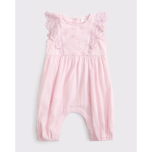 baby flutter sleeve eyelet jumpsuit