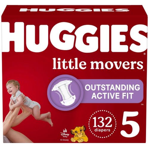 Huggies Little Movers Diapers - Size 5 - 132ct