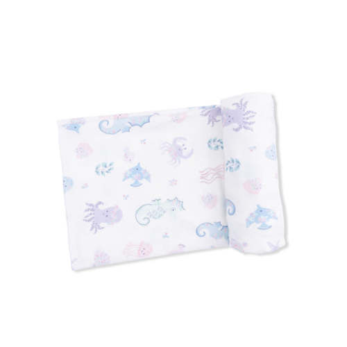 Floral Sea Creatures - Swaddle Blanket