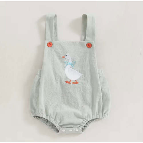 Children’s Sage Duckling Overall – Fern & Fable