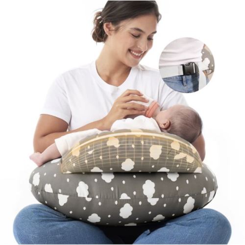 Adjustable Nursing Pillow in Classic Grey – Momcozy