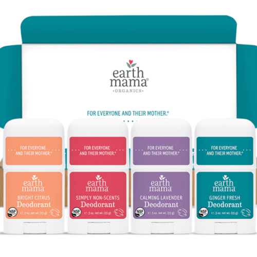 Mini Natural Deodorant 4-pack | Earth Mama