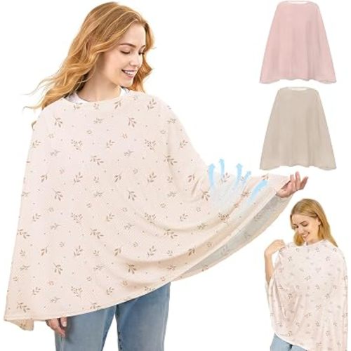 Basumee Nursing Cover for Breastfeeding Breathable Mesh 360 Full Privacy