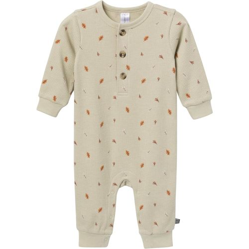 Modern Moments by Gerber Baby Henley Waffle-Knit Romper