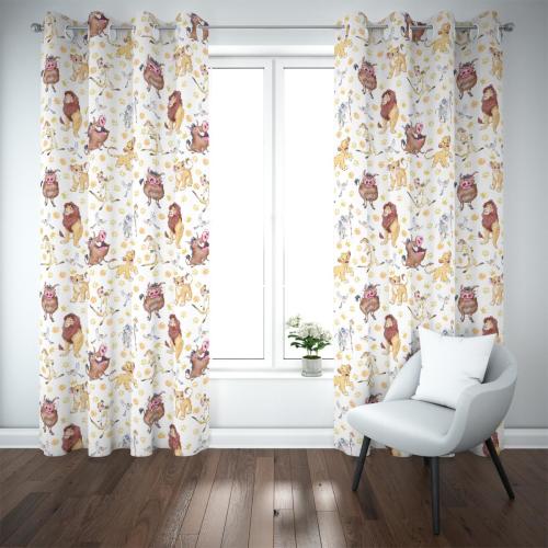 Lion King Blackout Curtains – Kids Bedroom Window Panels | Baby shower gift | Nursery Decor