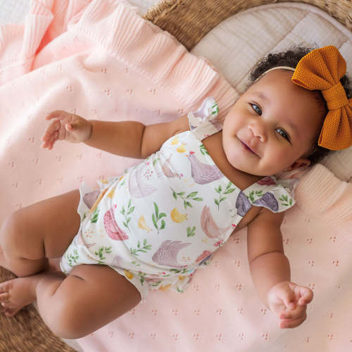 Jo Ruffled Strap Bubble Romper