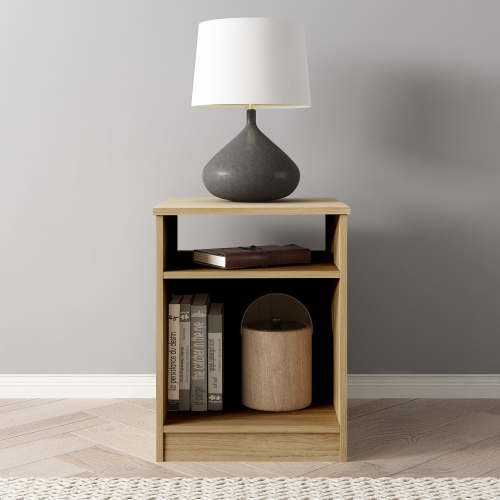 Mainstays Ardent Open Shelf Nightstand, Euro Oak