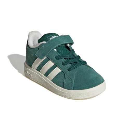 adidas Baby-Boy's Grand Court 2.0 Elastic Lace & Strap Sneaker