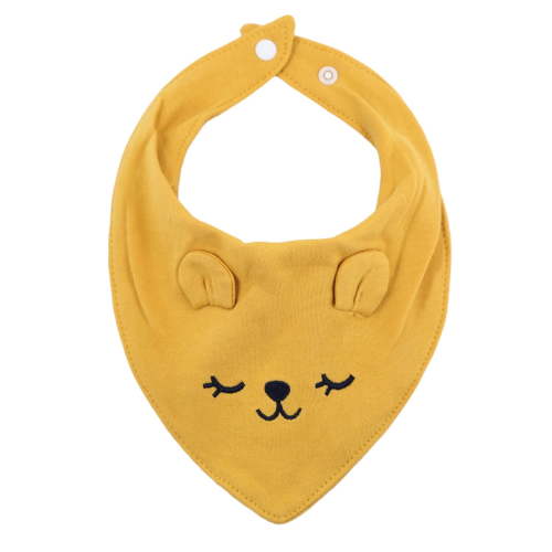 Baby Bibs Baby Bandana Drool Bibs Cotton for Unisex Boys and Girls, Soft Absorbent Set for Teething and Drooling,Color:Yellow