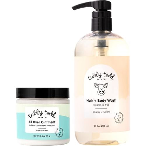 Tubby Todd's Baby Body Wash and All Over Ointment Eczema Set