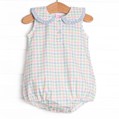 Paradise Plaid Bubble, Blue – Stitchy Fish