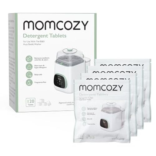 Momcozy Official Detergent Tablets for Momcozy Bottle Washers, 120 Tablets