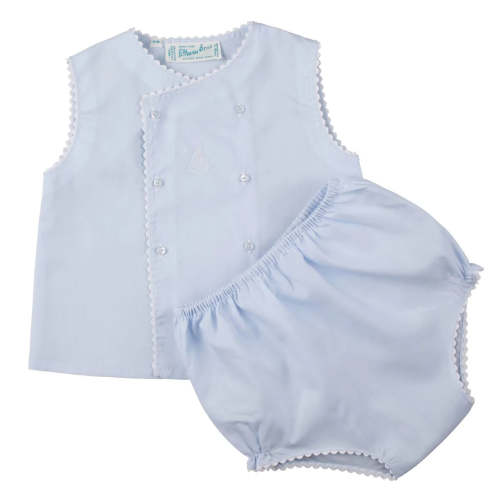 Boys Sailboat Diaper Set