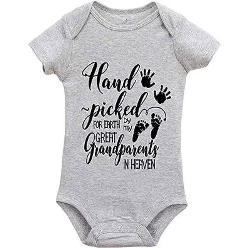 Hand Picked For Earth by My Great Grandparents In Heaven Newborn Bodysuits Unisex Bodysuit Rompers