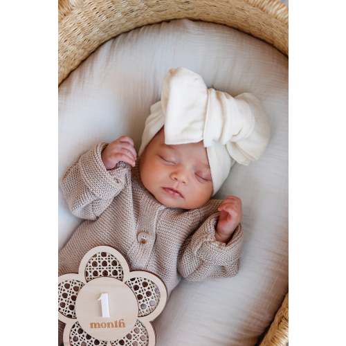 Classic Bow Headband - Cream