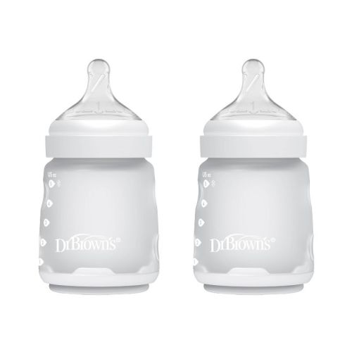 Dr. Brown's Silicone Baby Bottles - Clear - 5 fl oz/2pk