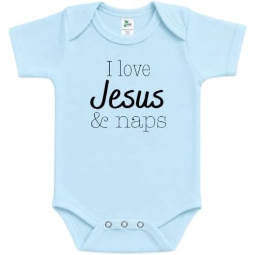 I Love Jesus Christian Baby Bodysuits Faith Infant Clothing