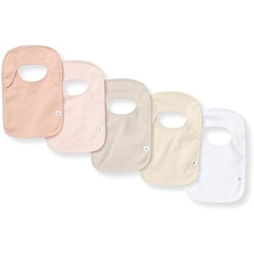 Burt's Bees Baby Bibs, Unisex 100% Organic Cotton Teething Drool Bibs