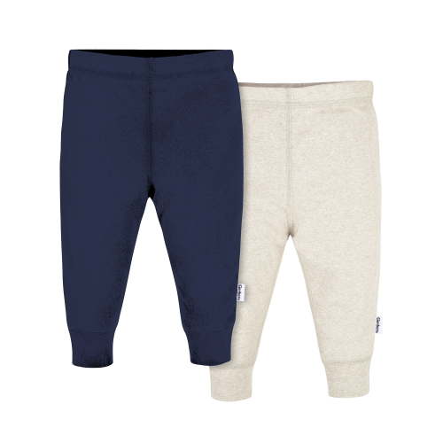Gerber Gender Neutral Active Pants, 2-Pack, Sizes 0/3 Months - 12 Months