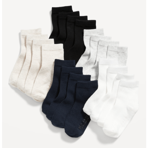 Unisex 10-Pack Ankle Socks for Toddler & Baby