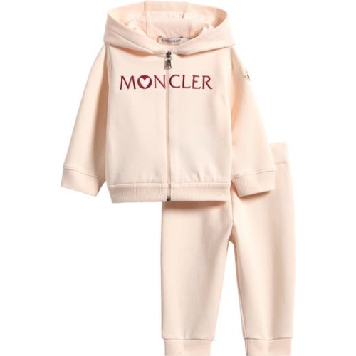 Kids' Heart Logo Embroidered Zip Hoodie & Joggers Set, 12-18M