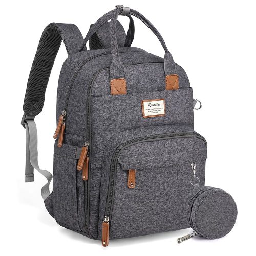 Ruvalino Classic Diaper Bag Backpack - Dark Gray