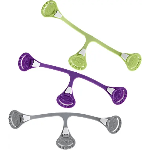 Snappi Cloth Diaper Clips | Replaces Diaper Pins | Use with Cloth Prefolds and Cloth Flatfolds 3 Count (Pack of 1 )