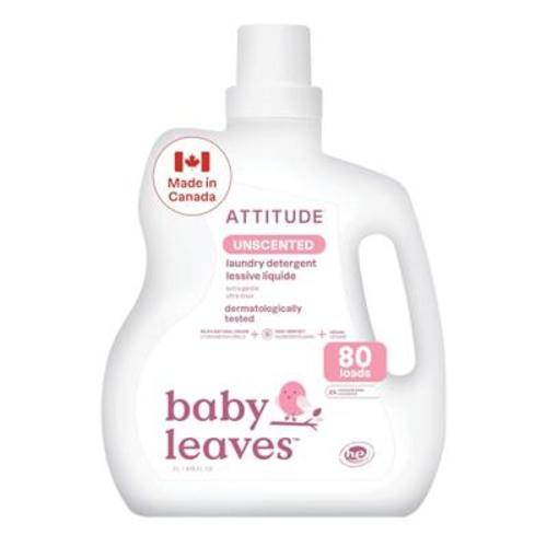 ATTITUDE Baby Laundry Detergent Liquid, Made in Canada, EWG Verified, Safe for Baby Clothes, Infant and Newborn, Vegan and Naturally Derived Washing S