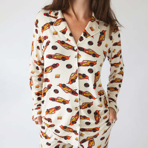Disney Lightning McQueen Women's Luxe Pajama Pant Set
