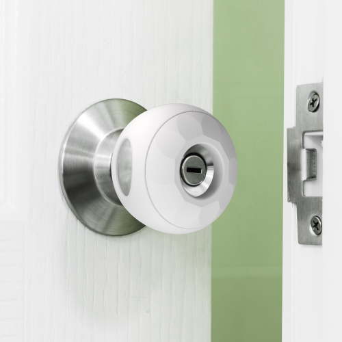 Door Knob Safety Cover for Kids, Child Proof Safety Locks for Doors, Easy Install & No Tools Needed, 4-Pack, White by Moonybaby