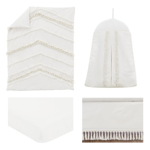 Sweet Jojo Designs Cotton 4-Piece Crib Bedding Set