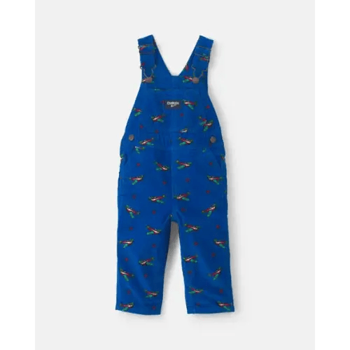 Baby Boy Plane Corduroy Overalls - Blue - OshKosh B'gosh | Carter's