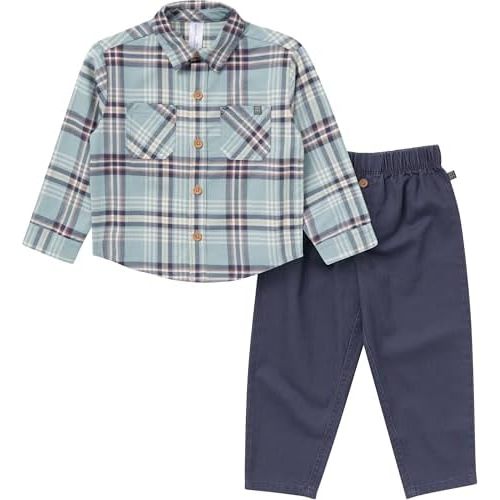 Modern Moments by Gerber Baby Boys' And Toddler Henley Shirt With Corduroy Pant Set